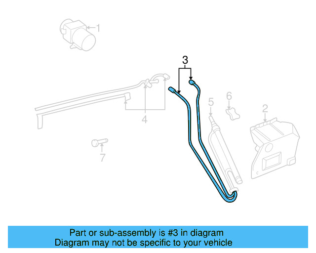 Pressure Line 1E0-871-793-A - View 3