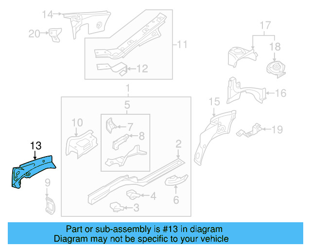 Front Retainer 1K0-803-128 - View 13
