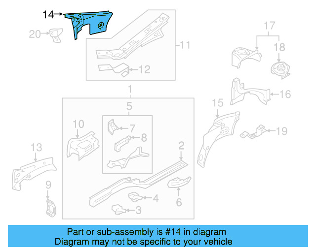 Filler Plate 1K0-805-088-A - View 2