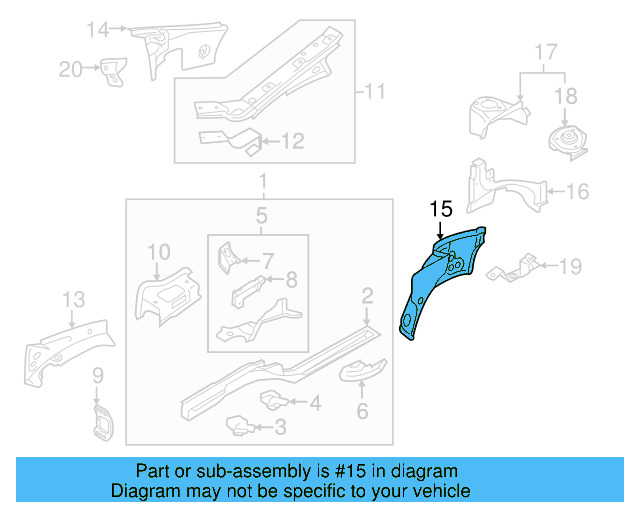 Apron Panel 1K0-805-148-C - View 12