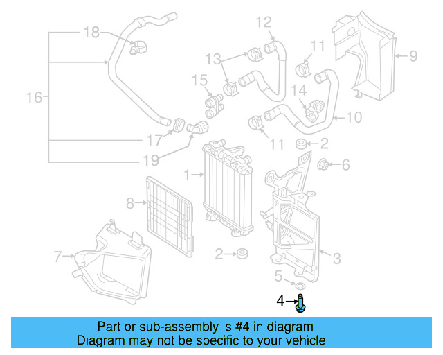 Mount Bracket Bolt N-104-718-02 - View 8