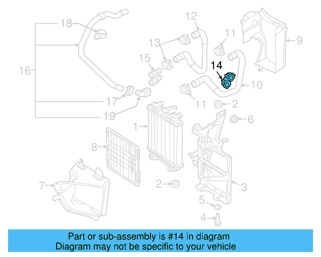 Hose Assembly Holder 5Q0-121-093-BD - View 6