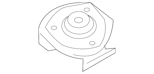 Strut Support 1K0-809-072 - View 3