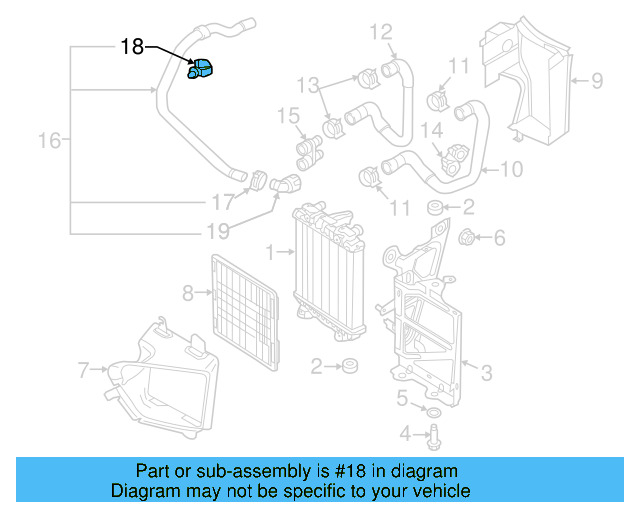 Hose Assembly Holder 5Q0-121-093-BD - View 5