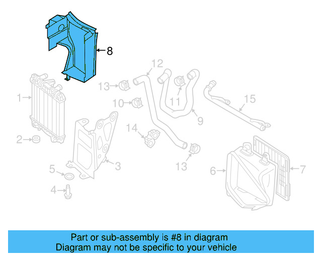 Rear Duct 5G0-117-340 - View 3