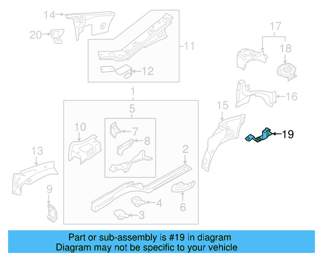 Mount Bracket 1K0-820-769-G - View 3