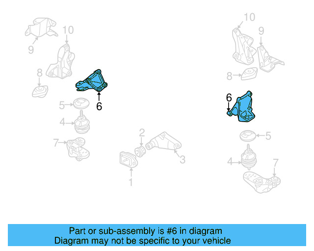 Mount Bracket 8D0-199-307-G - View 11