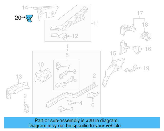 Mount Bracket 1K0-823-402-A - View 5