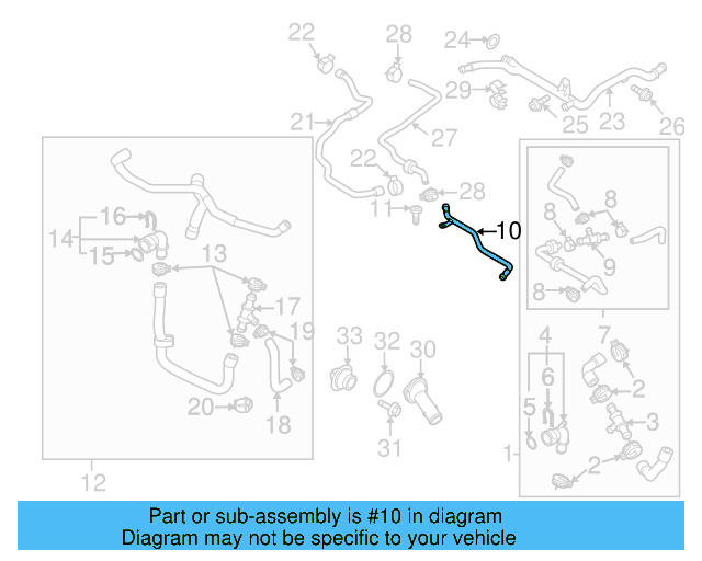 Engine Coolant Pipe 5N0-121-070-M - View 12