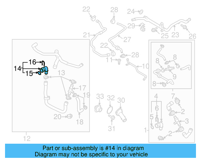 Lower Coupling 1K0-122-291-BM - View 3