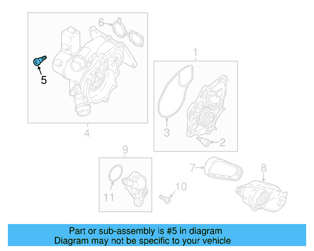 Thermostat Unit Bolt 06K-121-111-P - View 27