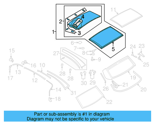 Top Assembly 1Q0-871-030-041 - View 4