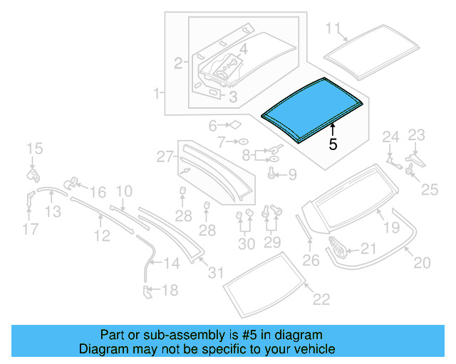 Glass Panel 1Q0-871-541 - View 4