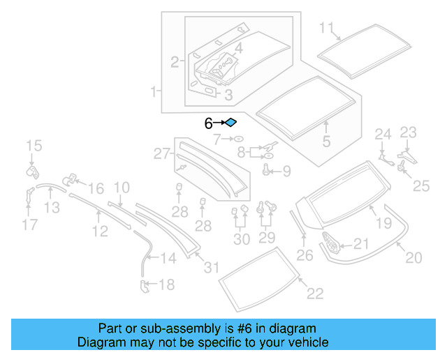 Glass Panel Cap 1Q0-872-107 - View 3