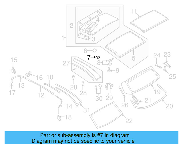 Glass Panel Buffer 1Q0-871-136 - View 3