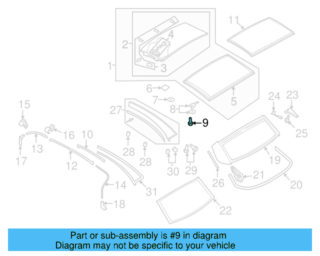 Glass Panel Bolt N-911-405-01 - View 3