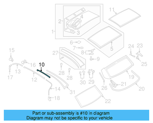 Sealing Strip 1Q0-871-420-C - View 3