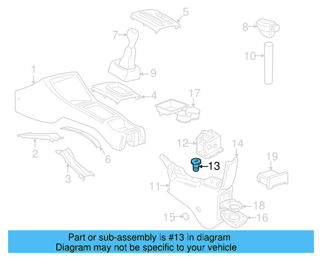 Rear Console Mount Bracket 1HM-864-579 - View 3