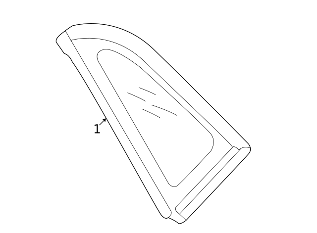 Quarter Glass 11A-845-042-A-NVB - View 2