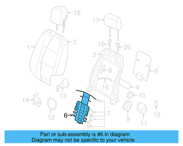 Lumbar Support 1K0-881-879-Q