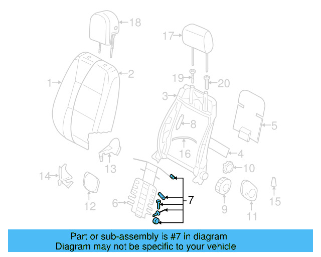 Lumbar Support Hardware Kit 1K0-898-955 - View 17