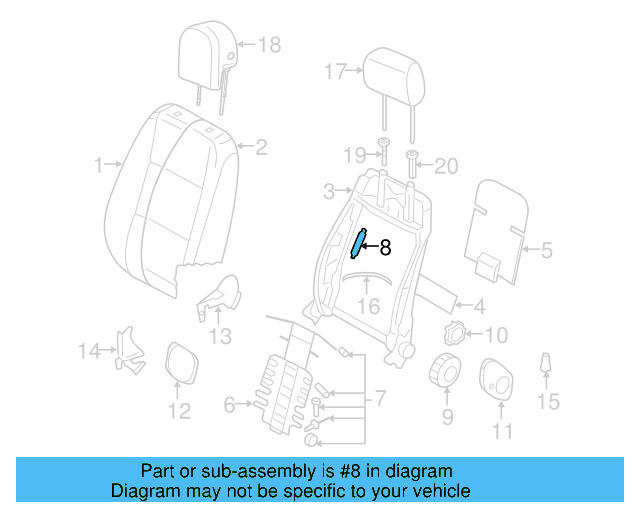 Seat Cushion Spring 1K0-881-305 - View 7