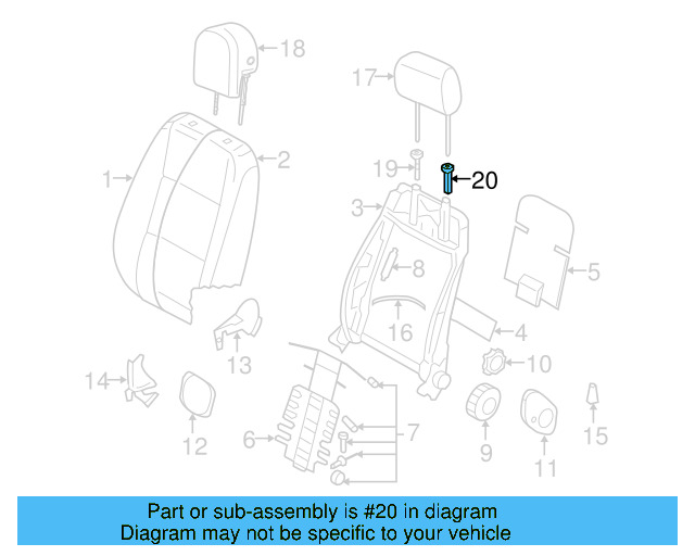 Headrest Guide 1K0-881-920-J-71N - View 6