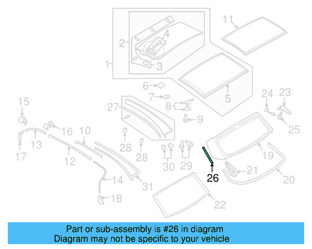 Retaining Strip 1Q0-871-494 - View 3