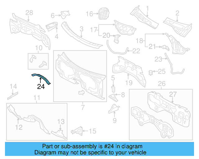 Lower Cover 7P0-806-269 - View 6
