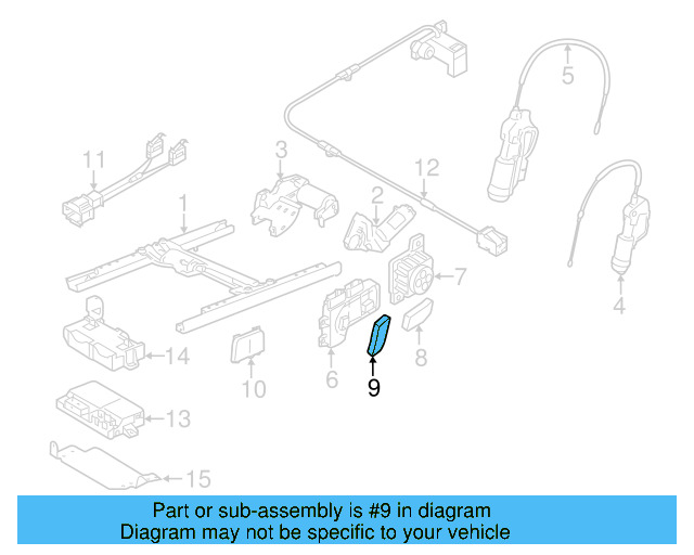 Adjust Knob 3C0-881-254-A-9B9 - View 13