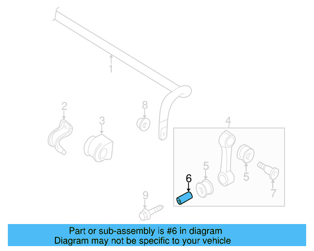 Stabilizer Link Sleeve 1J0-411-325-C - View 11
