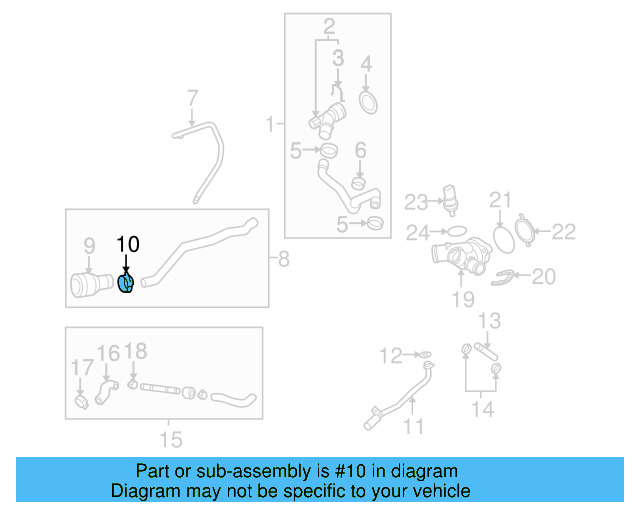 Water Inlet Pipe 07K-121-065-P - View 13
