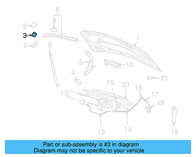 Hood Bumper 867-827-500-A - View 17