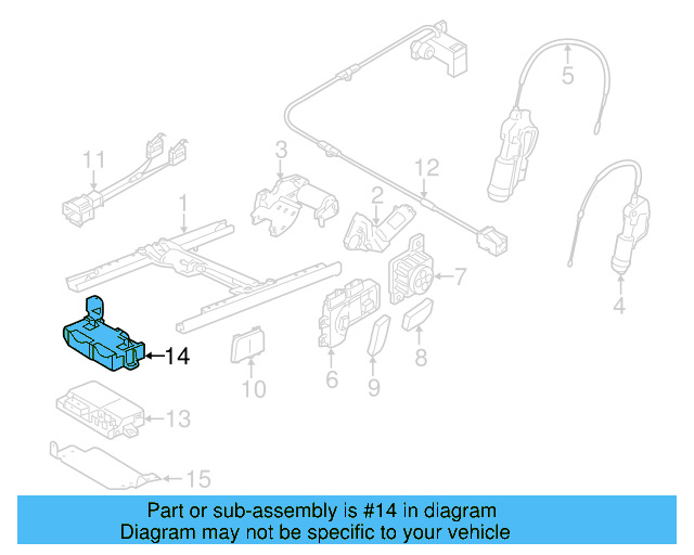 Bracket 1Q0-959-115 - View 3