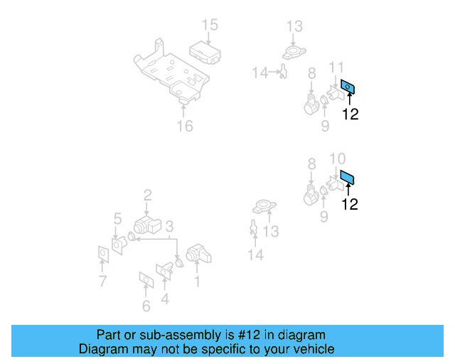 Front Bracket Tape 3C0-919-939 - View 4