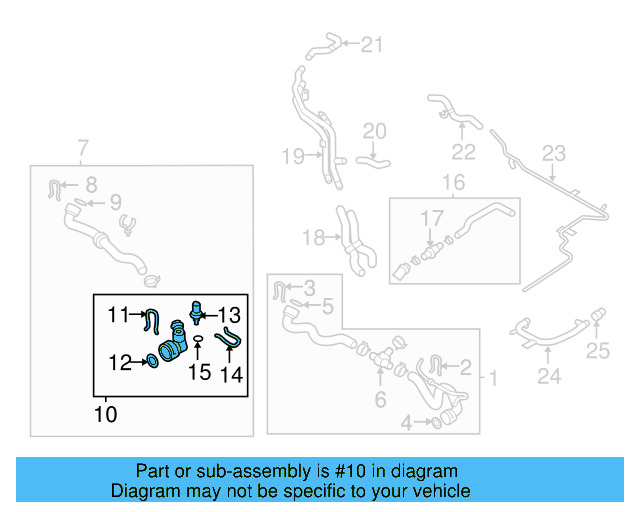 Lower Coupling 1K0-122-291-AD - View 7