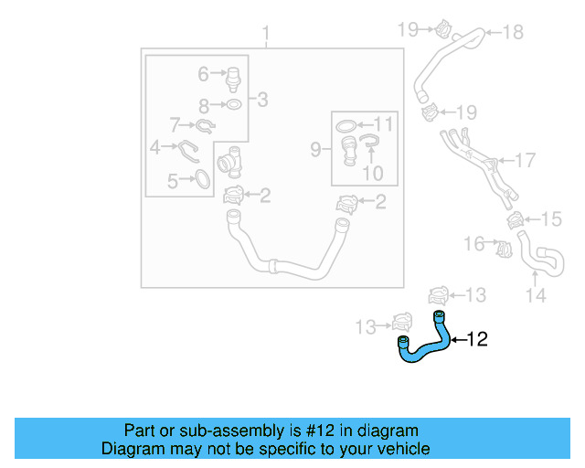 Outlet Hose 5C0-122-157-G - View 32