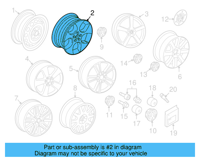 Spare Wheel 1K0-601-027-CB-03C - View 28
