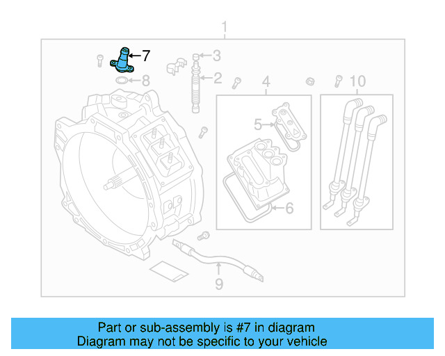 Water Inlet 7P0-901-623 - View 4