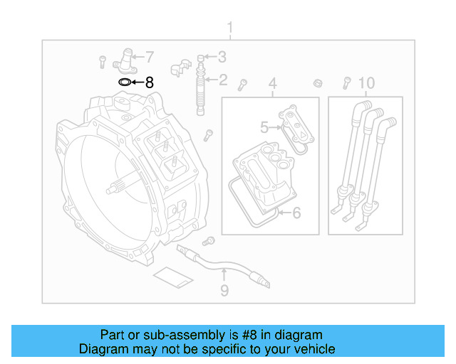 Water Inlet O 7P0-907-447 - View 3