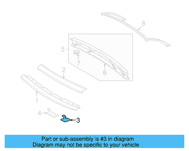 Outer Bracket 1Q0-817-421 - View 3