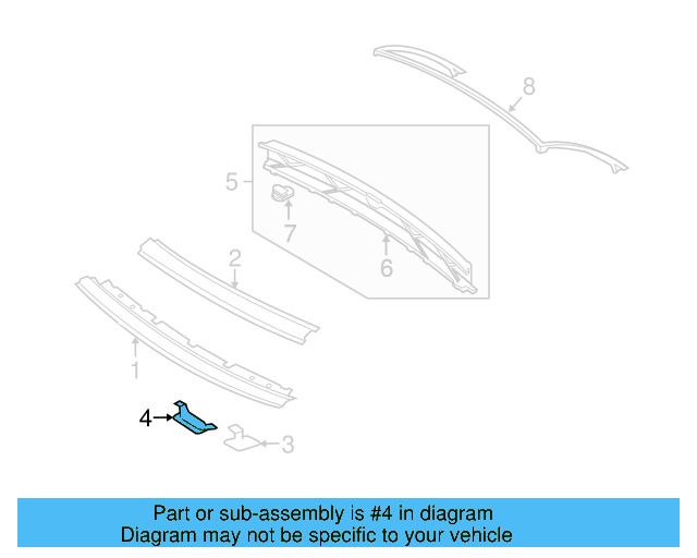 Inner Bracket 1Q0-817-772-B - View 3