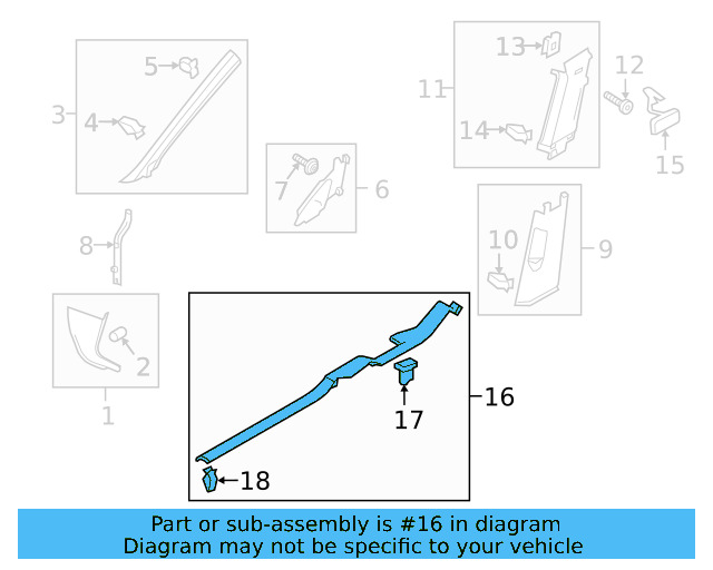 Scuff Plate 5GM-853-372-B-82V - View 8