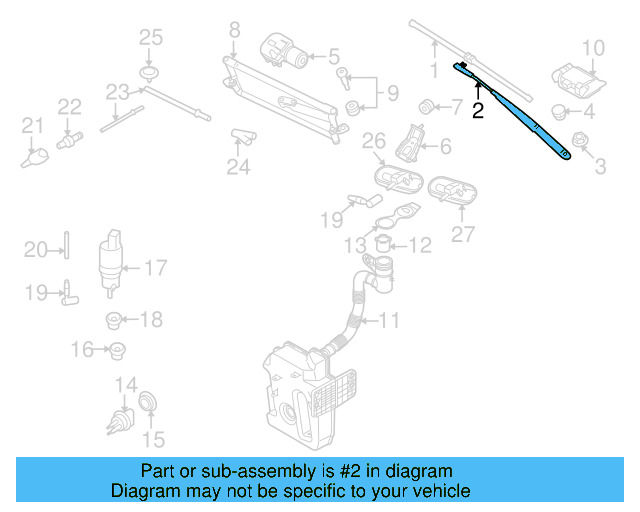 Wiper Arm 1Q1-955-410-03C - View 7