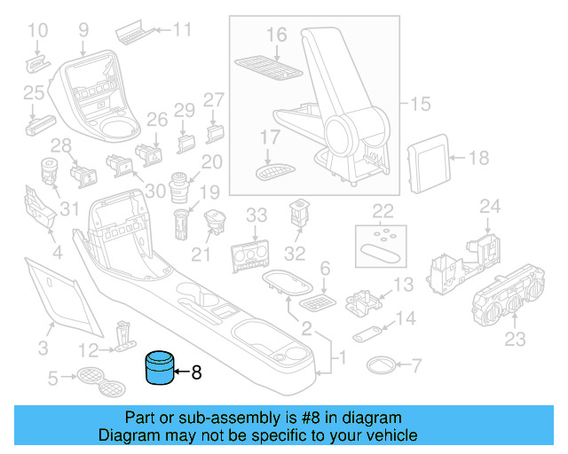 Ashtray 5N0-857-961-B-82V - View 6