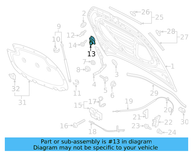 Safety Catch 5G0-823-186-B - View 10