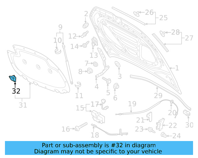 Insulator Clip 8E0-863-727-A - View 26