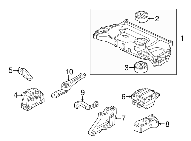 Rear Support 1K0-199-855-BJ - View 72