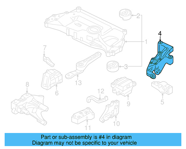 Bracket 1K0-199-295-E - View 9