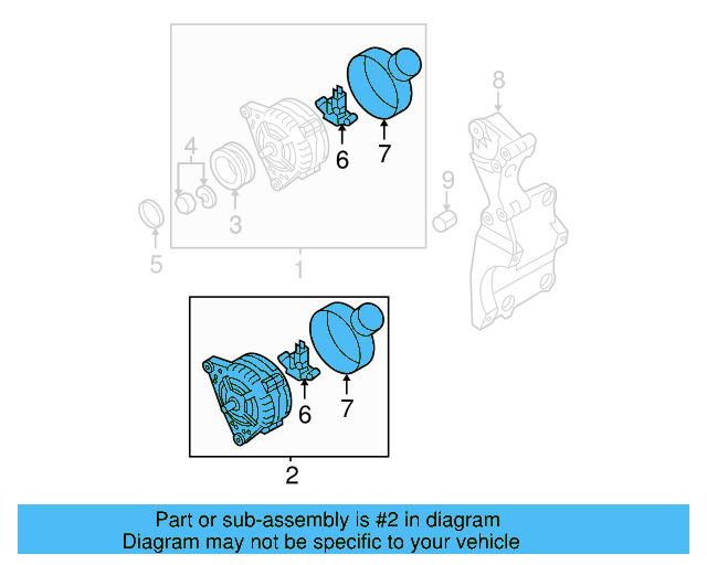 Alternator 07K-903-023-A - View 10